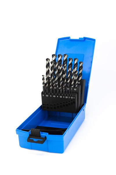 Presto - M25 HSS DIN338 HiNox DRILL SET 1.0mm - 13.0mm x 0.5mm