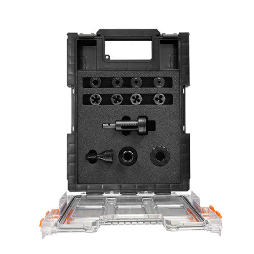 HMT ImpactaDie Kit including Adapter/Collar + 1/4, 5/16, 3/8, 1/2" UNC Guides and Hex Die Nuts