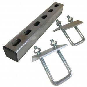 400MM U-BOLT CHANNEL BEAM CLAMP SET