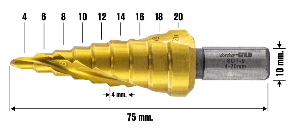 TURBO GOLD STEP DRILLS