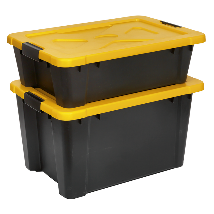 Composite Stackable Storage Box with Lid 54L