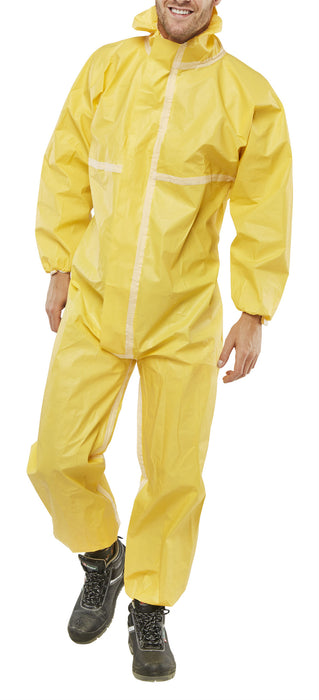 Disposable Coverall Microporous Type 4/5/6 Yellow