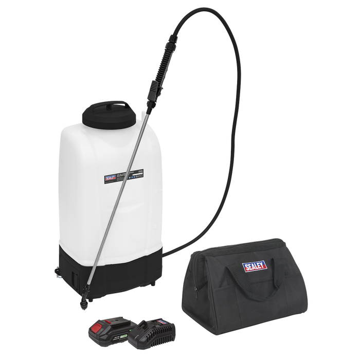 SV20 Series 15L Cordless Garden Backpack Sprayer 20V 2Ah