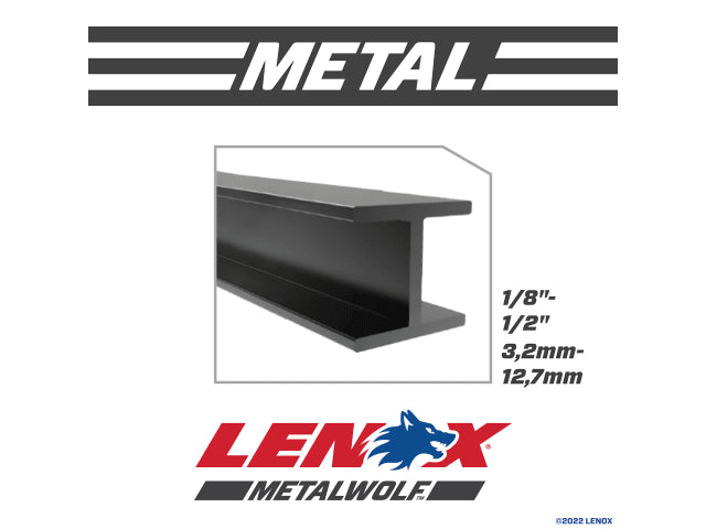 MetalWolf Wave Edge Reciprocating Saw Blade 305 x 25 x 1.07mm 14 TPI (Pack 5)