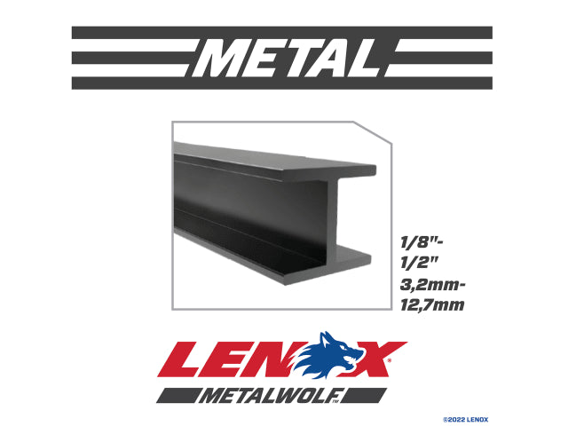 MetalWolf Wave Edge Reciprocating Saw Blade 305 x 25 x 1.07mm 14 TPI (Pack 25)