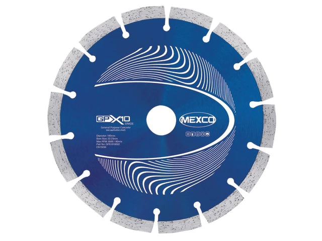 GPX10 Concrete Diamond Blade 180 x 22mm