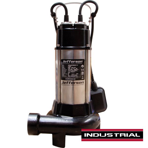 Industrial 1100W Submersible Sewage Pump (110V or 230V)