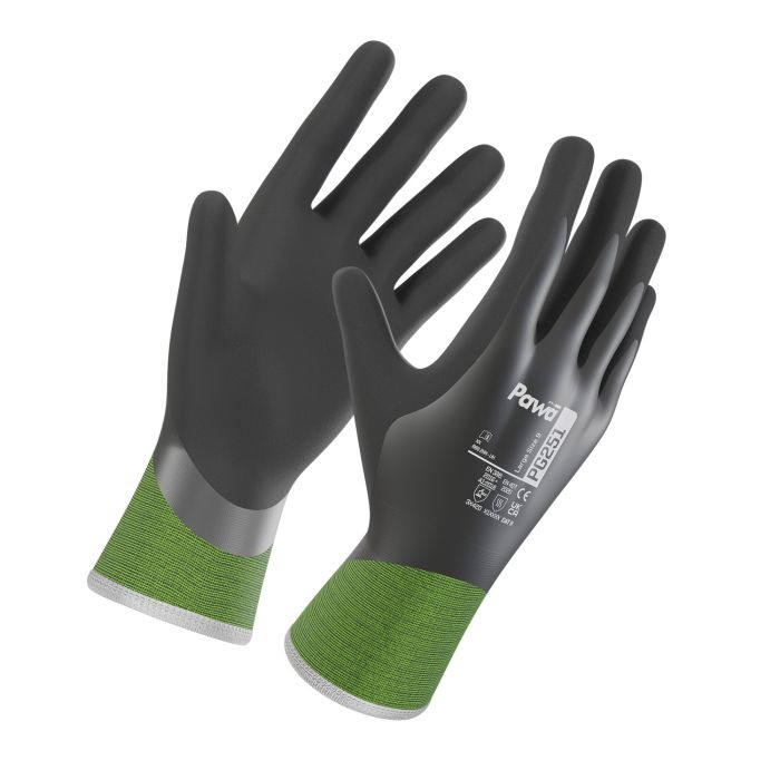 Pawa PG251 Water Resistant Anti-Cut Gloves (Cut D - EN388:2016 3-X-4-2-D)
