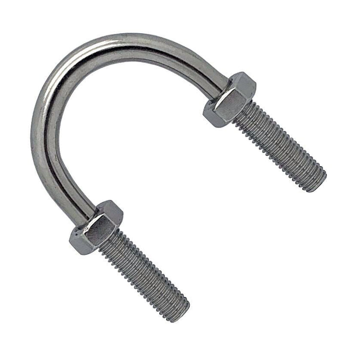 A4 Stainless Steel Standard U Bolts - Nominal Bore