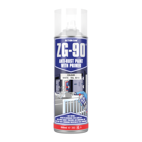 ZG90 SATIN FINISH PAINT WHT 500ML