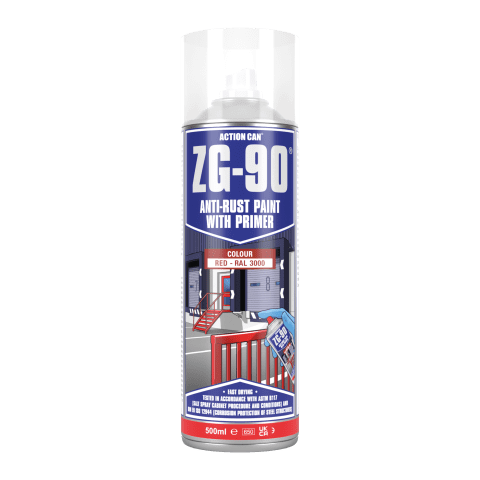 ZG90 SATIN FINISH PAINT RED 500ML
