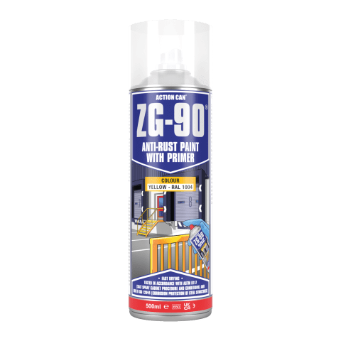 ZG90 SATIN FINISH PAINT YELL 500ML