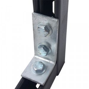 90 DEGREE RIGHT ANGLE 2X1 HOLE - TYPE (P1458) - HDG 85X41X5MM - Box 10