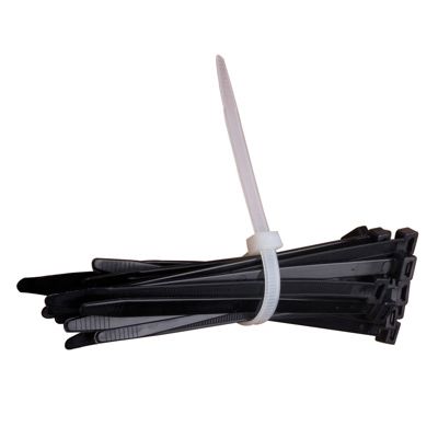 3.6 X 140MM BLACK CABLE TIES POLYAMIDE 6.6 x100