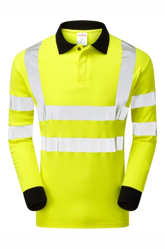 PULSAR® PROTECT FR & ARC HV Yellow Polo Shirt