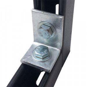 90 DEGREE RIGHT ANGLE 1X1 HOLE - TYPE (P1068) - HDG 57X41X5MM - Box 10