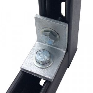 90 DEGREE RIGHT ANGLE 1X1 HOLE - TYPE (P1026) - HDG 46X41X5MM - Box 10