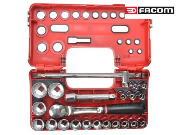 FCMSLDBOX412 1/2in Drive 12-Point Detection Box Socket Set, 22 Piece