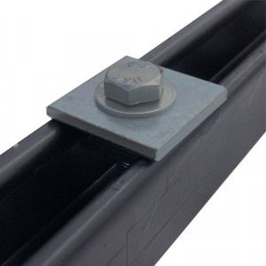 M10 Square Plate Washers HDG - Box 100