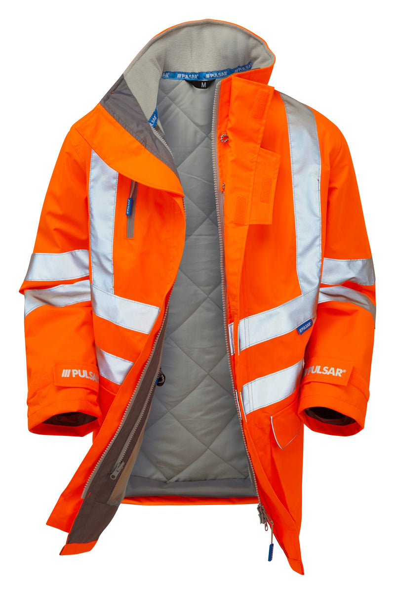 PULSAR® PROTECT HV Orange Padded Storm Coat