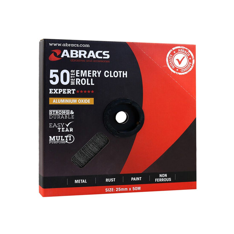 Abracs Emery Roll 25mm x 50m