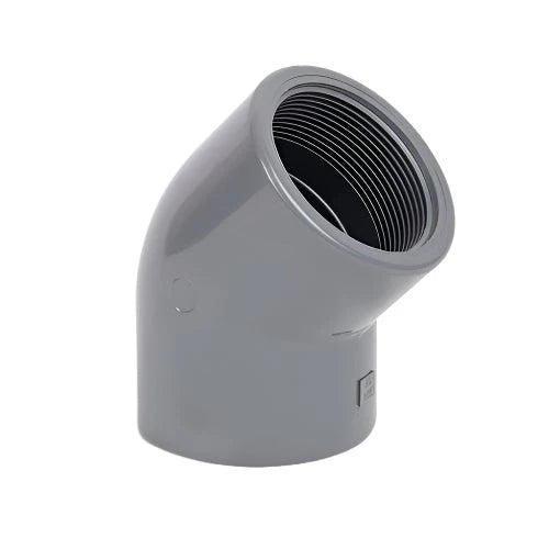 ABS Plain Threaded 45° Elbow