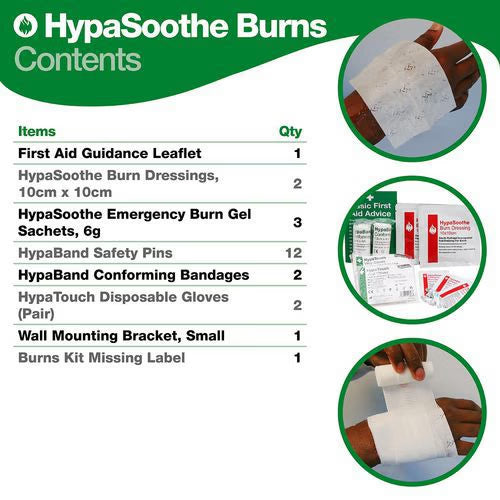 Small Safety First Aid Burns Kit - Evolution Plus Hypasoothe