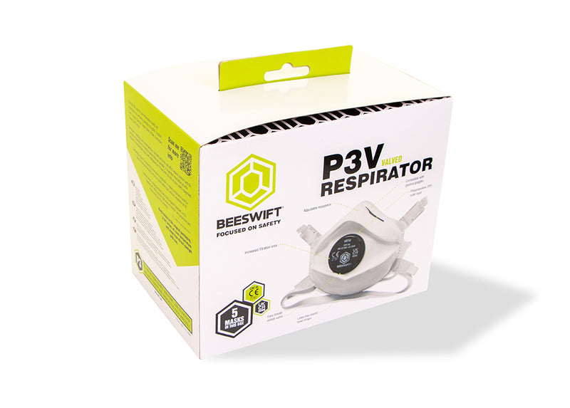 BBP3 MASK VALVED P3 FACE MASK PK5