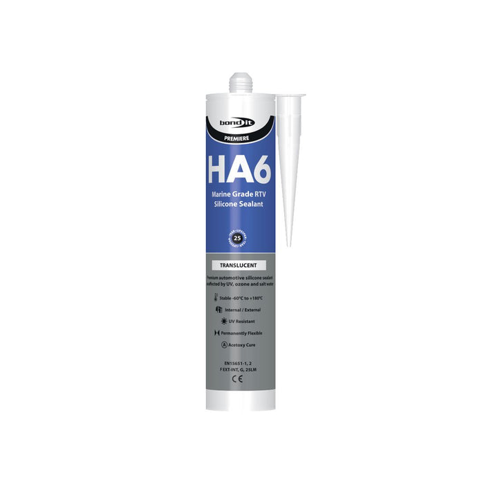 HM RTV Marine Silicone. Translucent. Size 310ml.