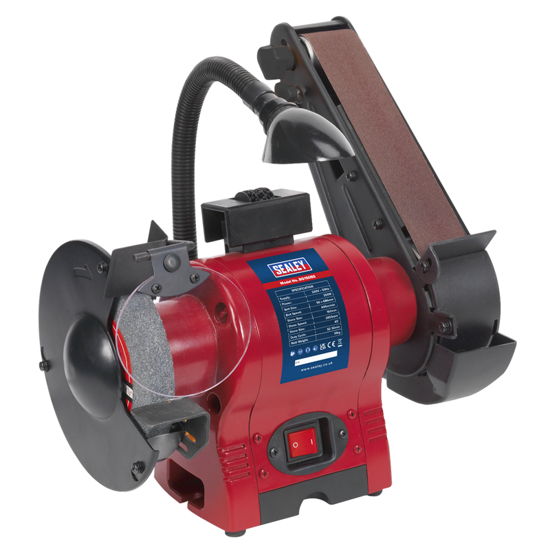 150mm Bench Grinder with 50mm Belt Sander & Worklight 250W/230V