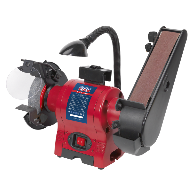 150mm Bench Grinder with 50mm Belt Sander & Worklight 250W/230V