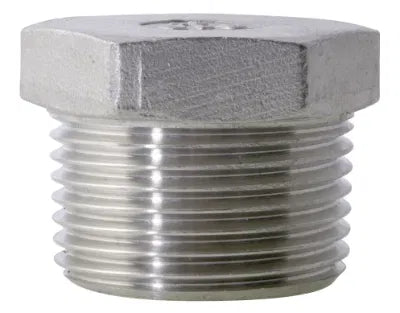 BSPT Hex Plug 150lb 316