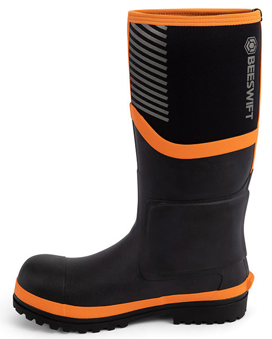 NEO FORCE NEOPRENE FULL SAFETY WELLINGTON BLACK