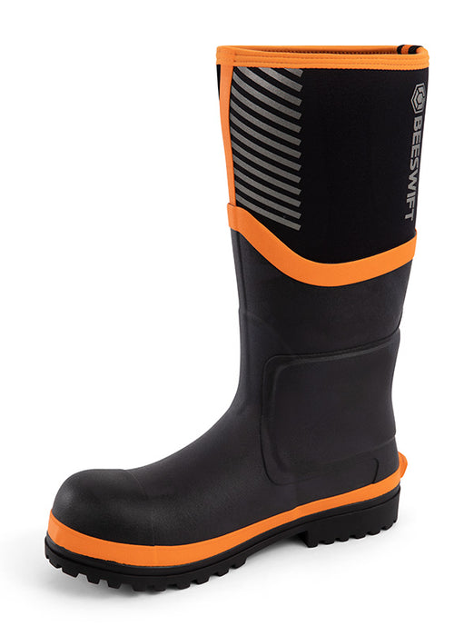 NEO FORCE NEOPRENE FULL SAFETY WELLINGTON BLACK