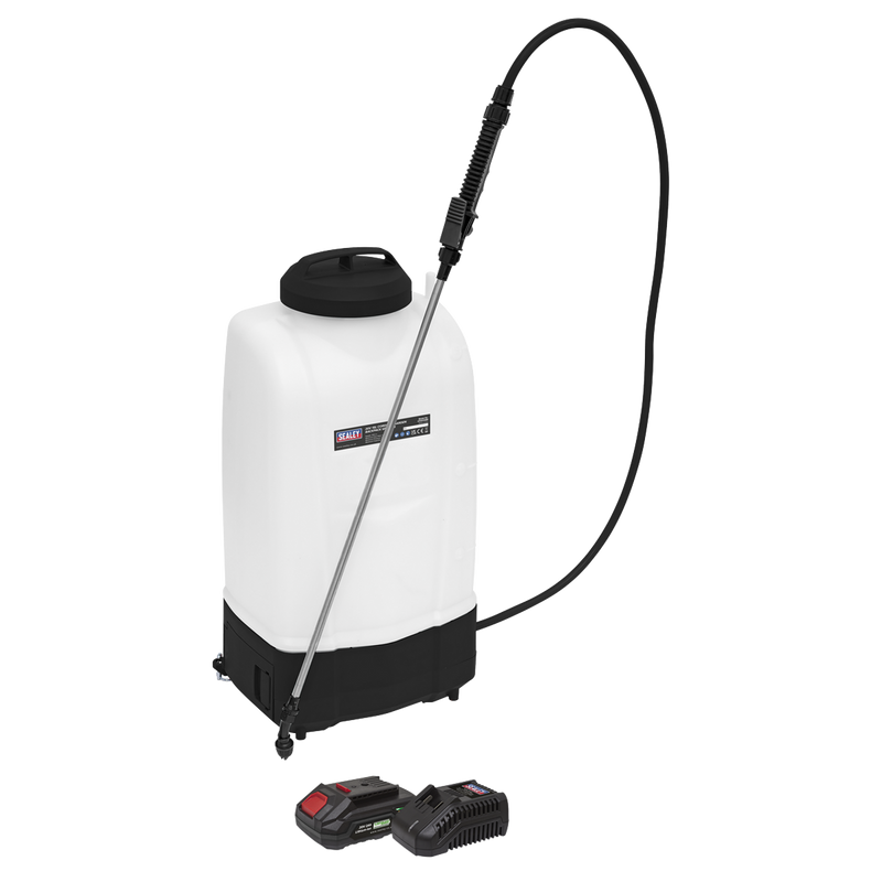 SV20 Series 15L Cordless Garden Backpack Sprayer 20V 2Ah
