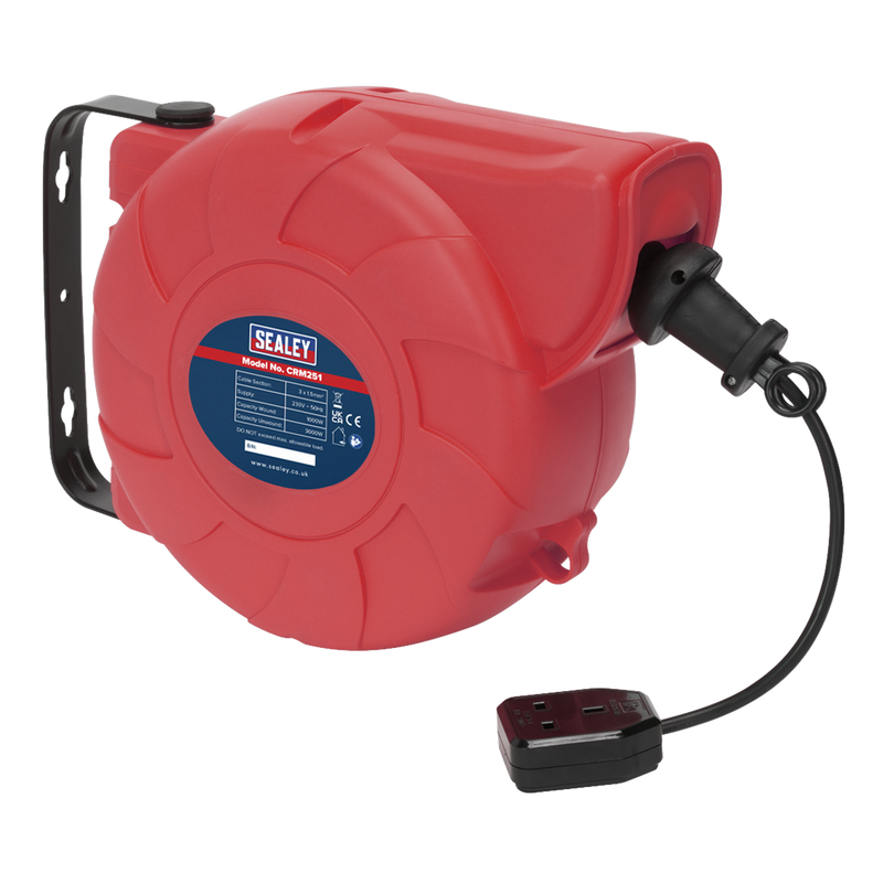 25m Retractable Cable Reel System 1 x 230V
