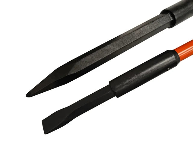 Insulated Chisel And Point Digging/Crow bar 32mm x 1.55m