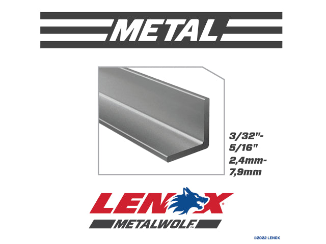 MetalWolf Wave Edge Reciprocating Saw Blade 229 x 25 x 1.1mm 18 TPI (Pack 5)
