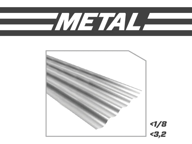 MetalWolf Wave Edge Reciprocating Saw Blade 203 x 19 x 0.9mm 24 TPI (Pack 5)