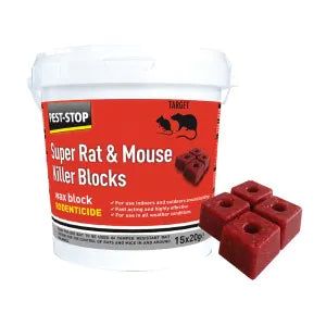 Super Rat & Mouse Killer Wax Blocks