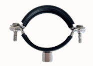 Stainless Steel 316 Pipe-Clips Rubber Lined