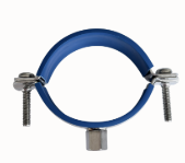 Stainless Steel 316 Pipe-Clips Rubber Lined