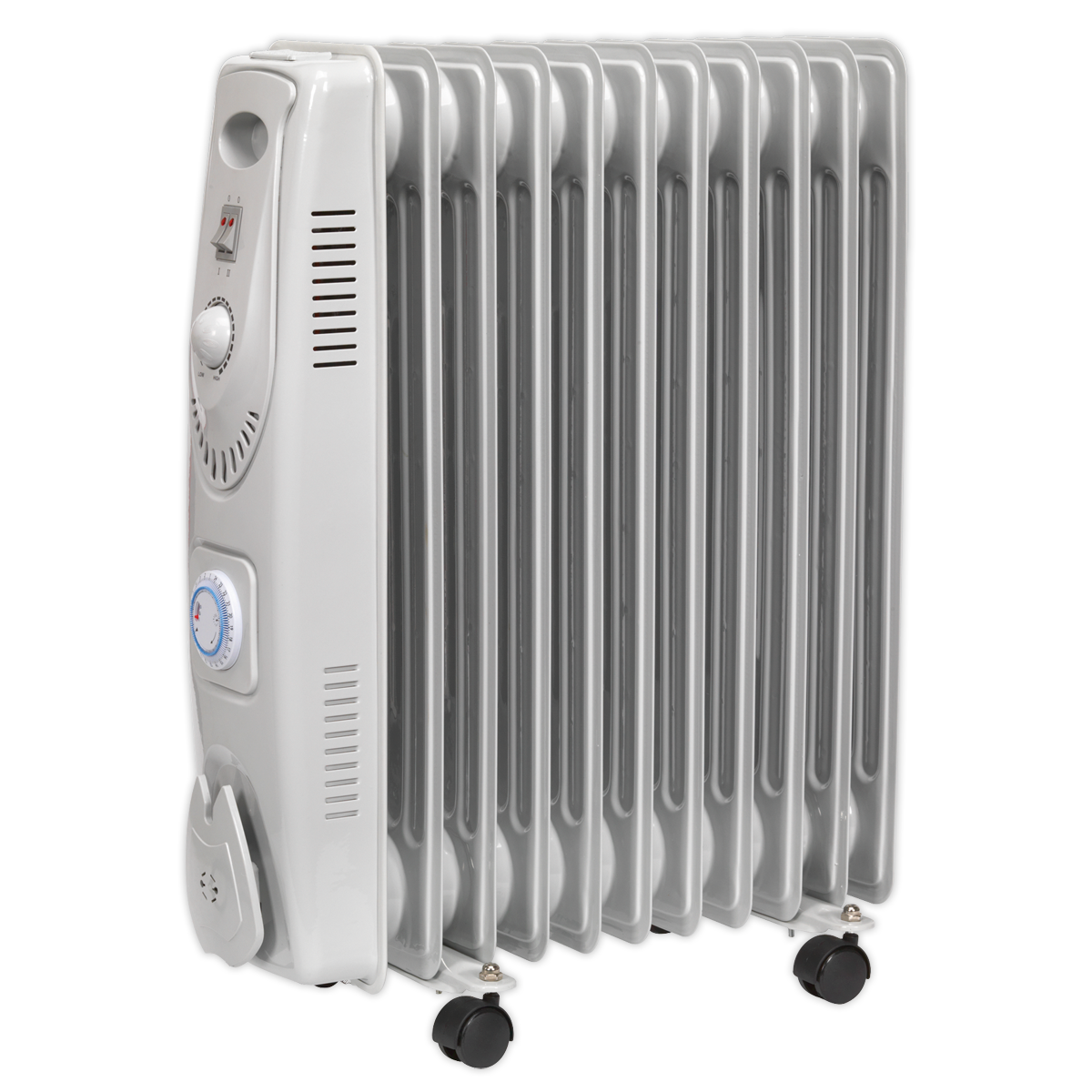 11-Element Oil Filled Radiator with Timer 2500W/230V — Hydrofast