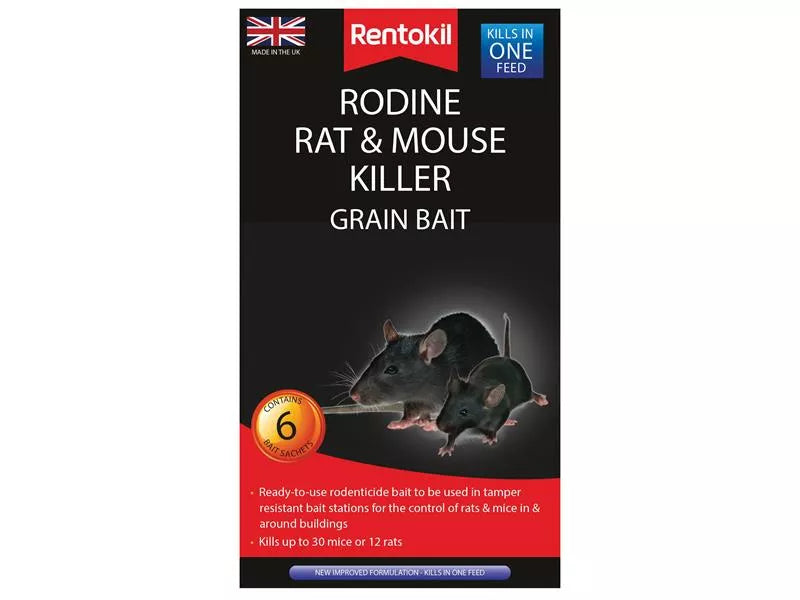 Rodine Rat & Mouse Killer Grain Bait — Hydrofast