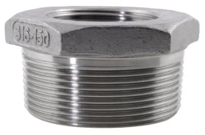BSPT/BSPP Hex Reducing Bush 150lb 316