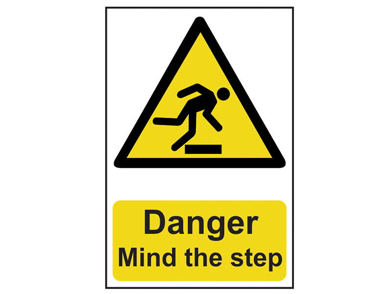 Danger Mind The Step - PVC Sign 200 x 300mm — Hydrofast