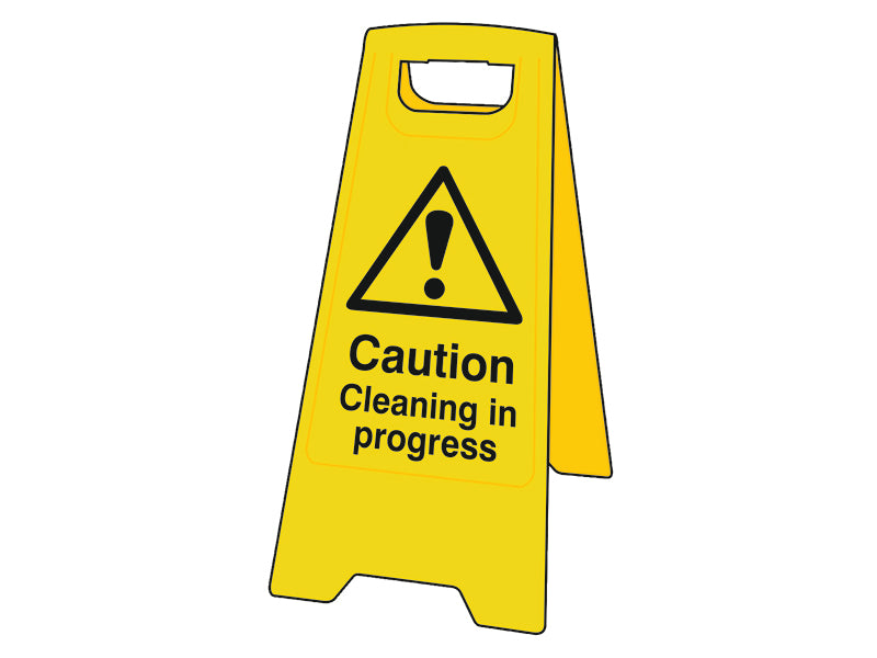 Caution Cleaning In Progress - Heavy Duty 'A' Board