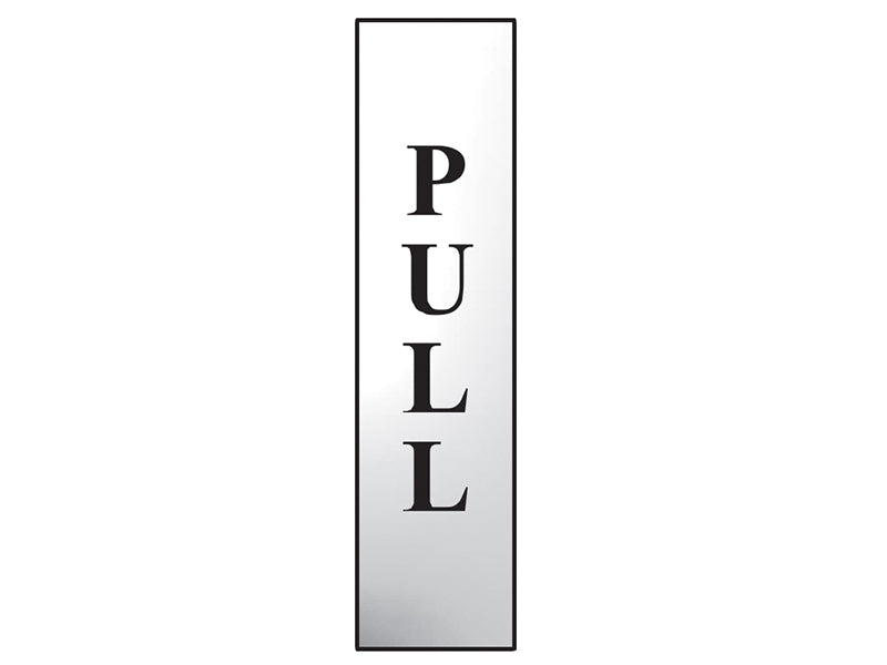 Pull Vertical - Polished Chrome Effect 50 x 200mm