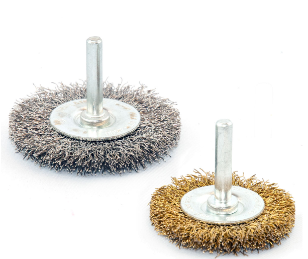 Circular brushes with shaft 60x6x6 Inox x 10