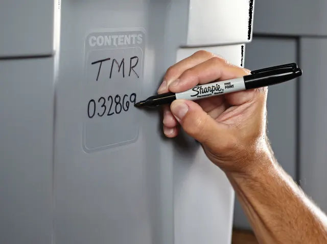 Fine Tip Permanent Marker Black (Pack 2)